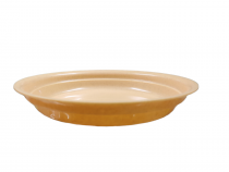 10.5 inch round bottom tray biege color
