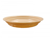 5 inch round bottom tray biege color