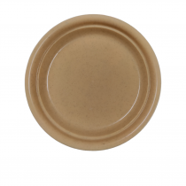 10.5 inch round bottom tray biege color