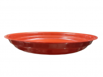 5 inch round bottom tray teracotta color