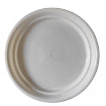 5 inch round bottom tray white color