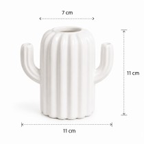 5 Inch Cactus Pot White Color