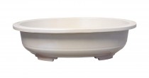 10 Inch Bonsai round oval -white color