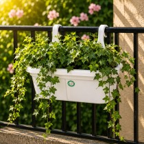 14 inch Double Hook pot white colour