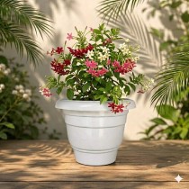16 inch Eco Fresh Pot Marble White Color