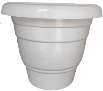 24 inch premium plastic pot white color