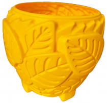 10 inch Leaf Pot yellow colour