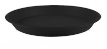 5 Inch Round Bottom Tray Black color