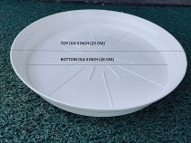 8 Inch bottom Tray -White colour