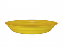 5 inch round bottom tray yellow color