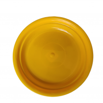 10.5 inch round bottom tray yellow color