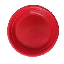 5 inch round bottom tray red color