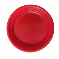 10.5 inch round bottom tray red color