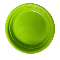 5 inch round bottom tray green color