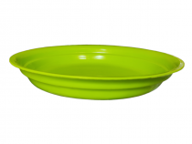10.5 inch round bottom tray green color