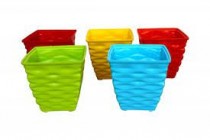 4 inch Diamond Pot Assorted Color