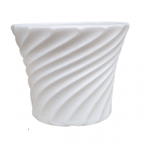 8 inch lunner pots white color