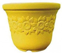 12 Inch Sunflower pot  