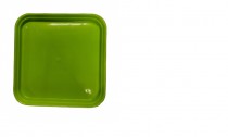 10.5 inch square bottom tray green color