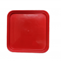 3 inch square bottom tray red color