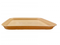 10.5 inch square bottom tray biege color