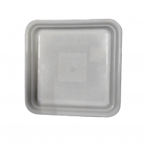 3 inch square bottom tray white color