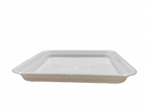 3 inch square bottom tray white color