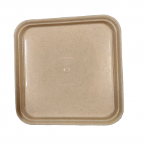 3 inch square bottom tray biege color